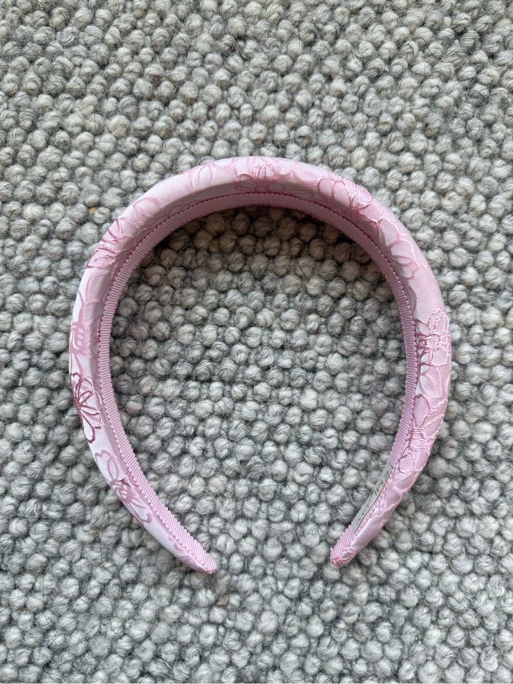 Emi Jay Pink Floral Padded Headband